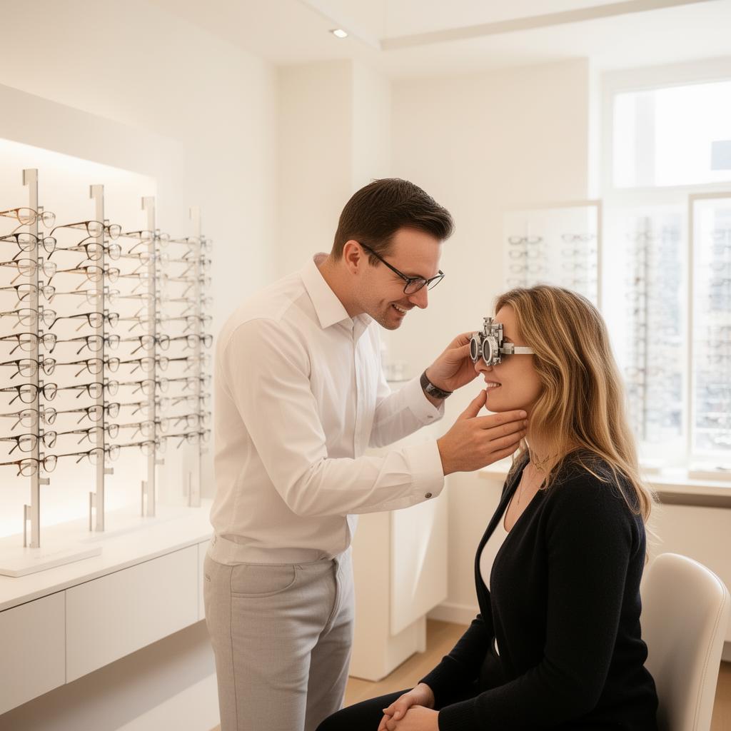 STEINER partner optician during a personal vision consultation